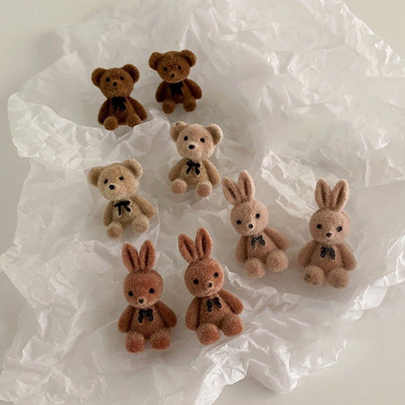 Boucles d'oreilles avec des peluches