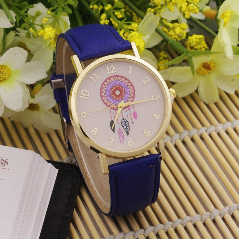Montre pour femmes avec un motif attrape-rêves