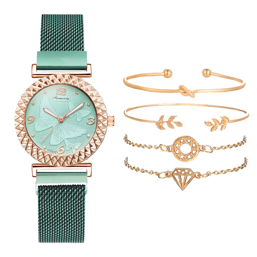 Montre pour femmes avec ensemble de bracelet