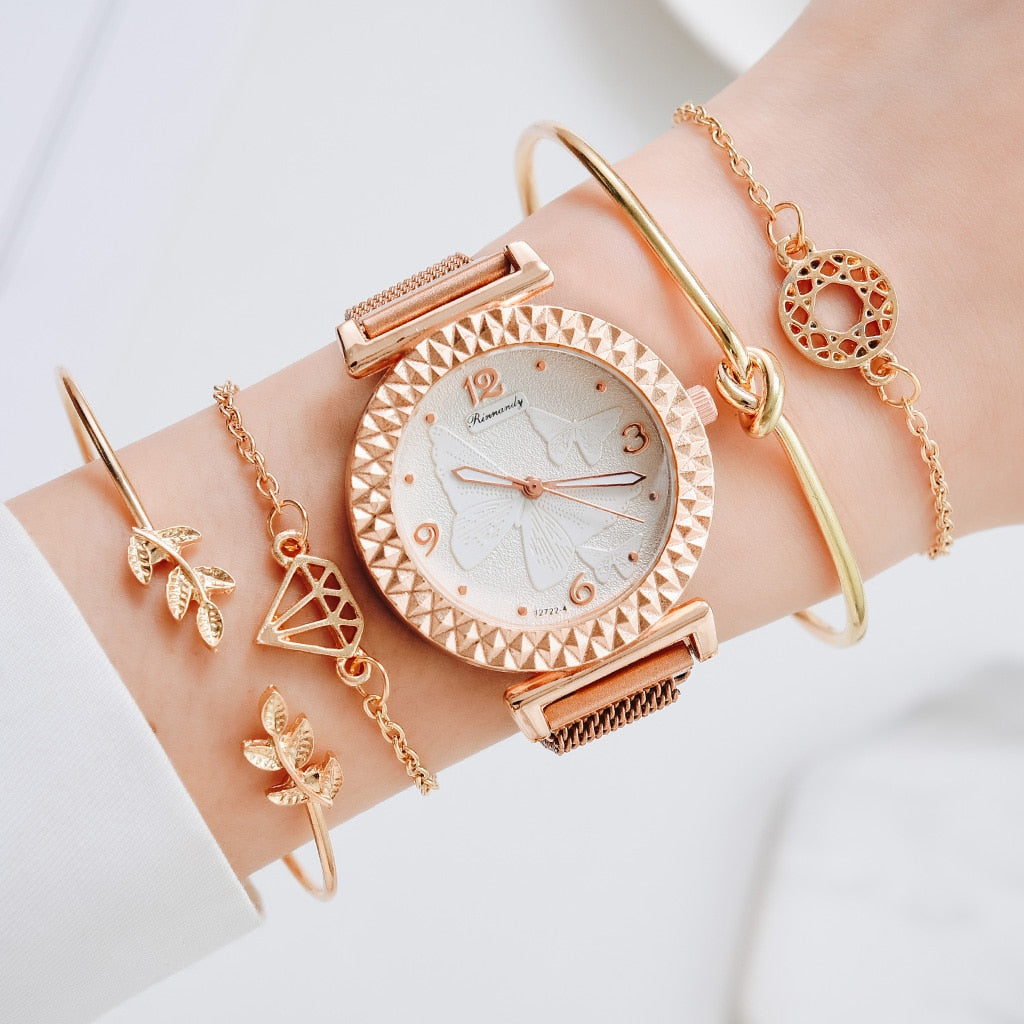 Montre pour femmes avec ensemble de bracelet