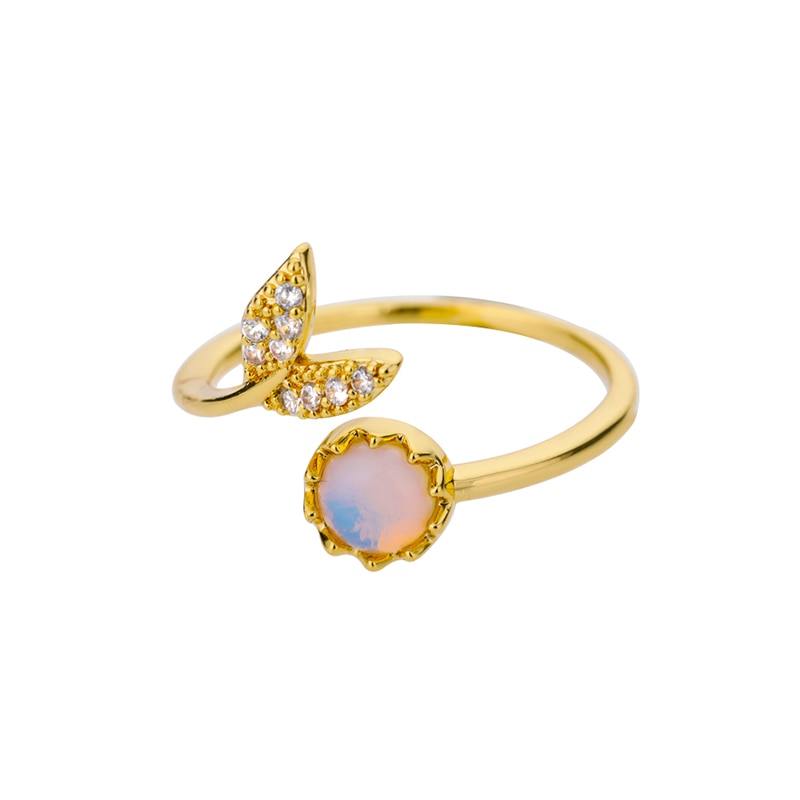 Bague en pierre ouverte