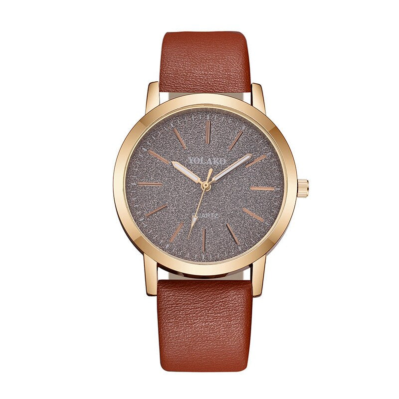 Montre minimaliste pour femmes avec cadran pailleté