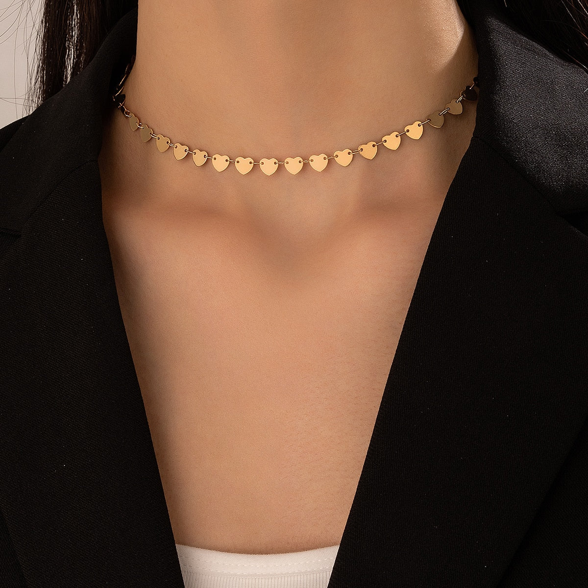 Collier - cœurs