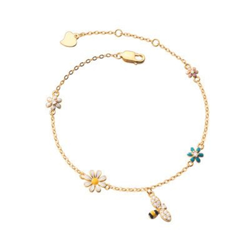 Bracelet en argent avec pendentifs