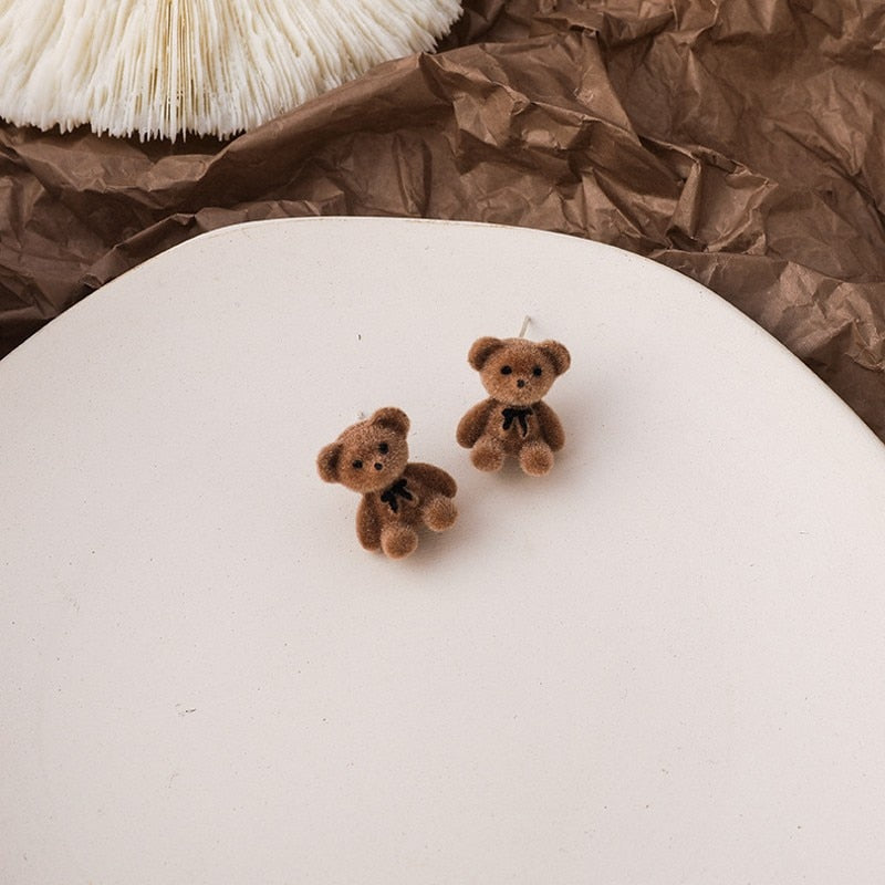 Boucles d'oreilles avec des peluches