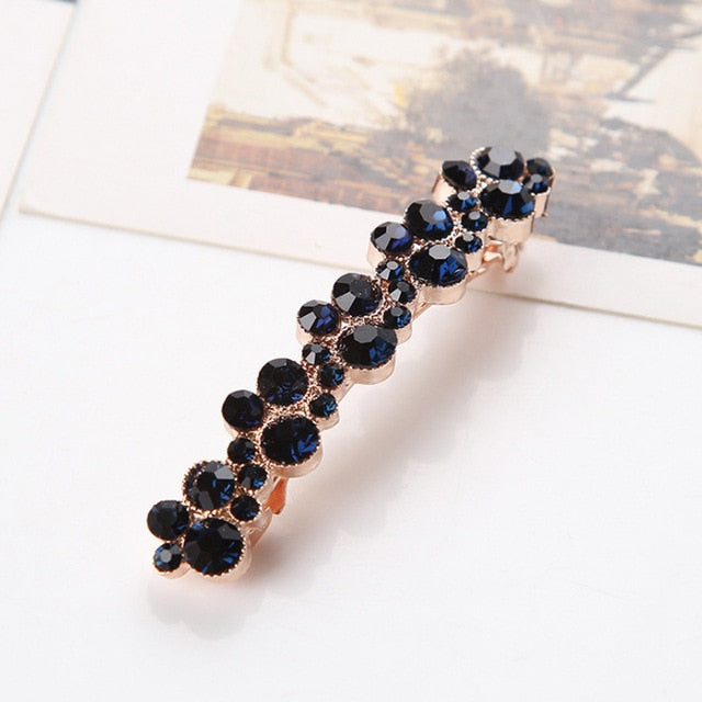 Pince à cheveux longs avec zircons