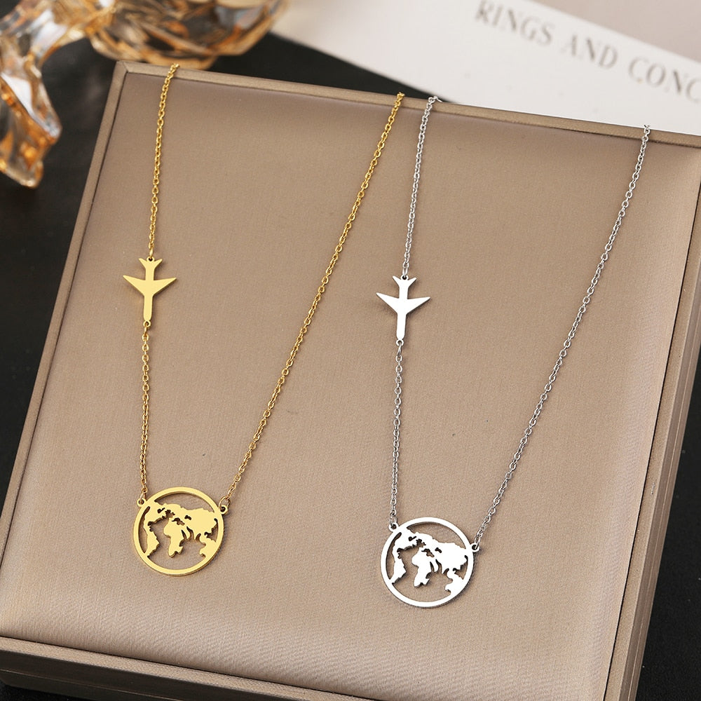 Collier - motif de voyage