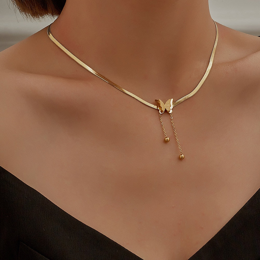 Collier papillon
