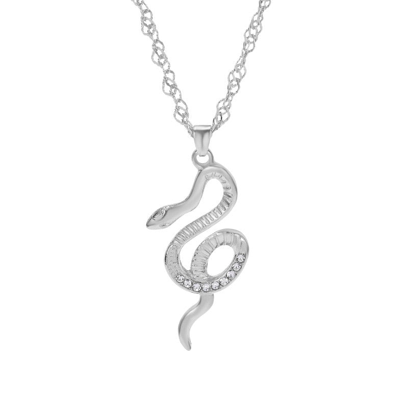 Collier avec pendentif - serpent
