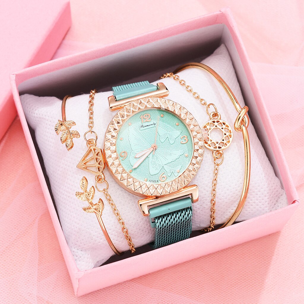 Montre pour femmes avec ensemble de bracelet