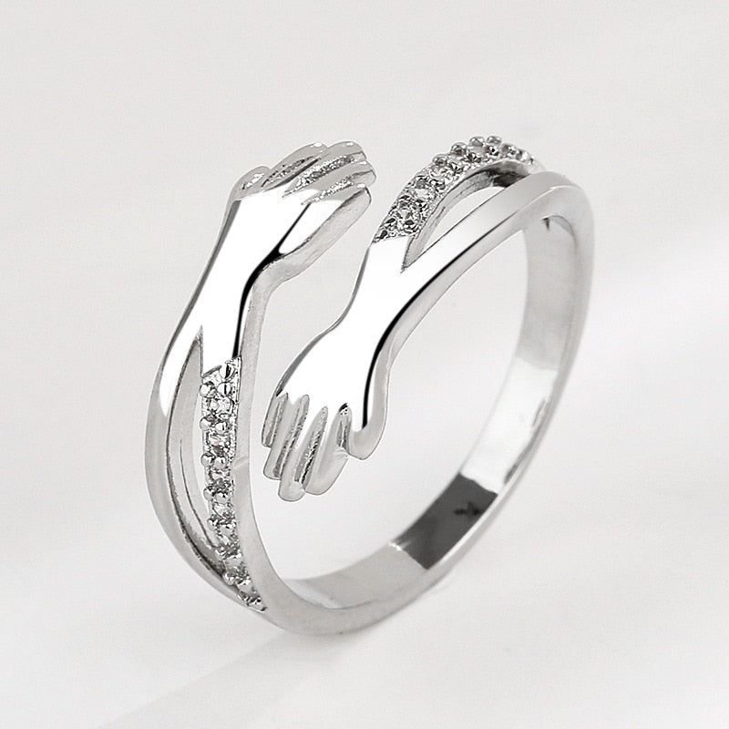 Bague avec motif de main