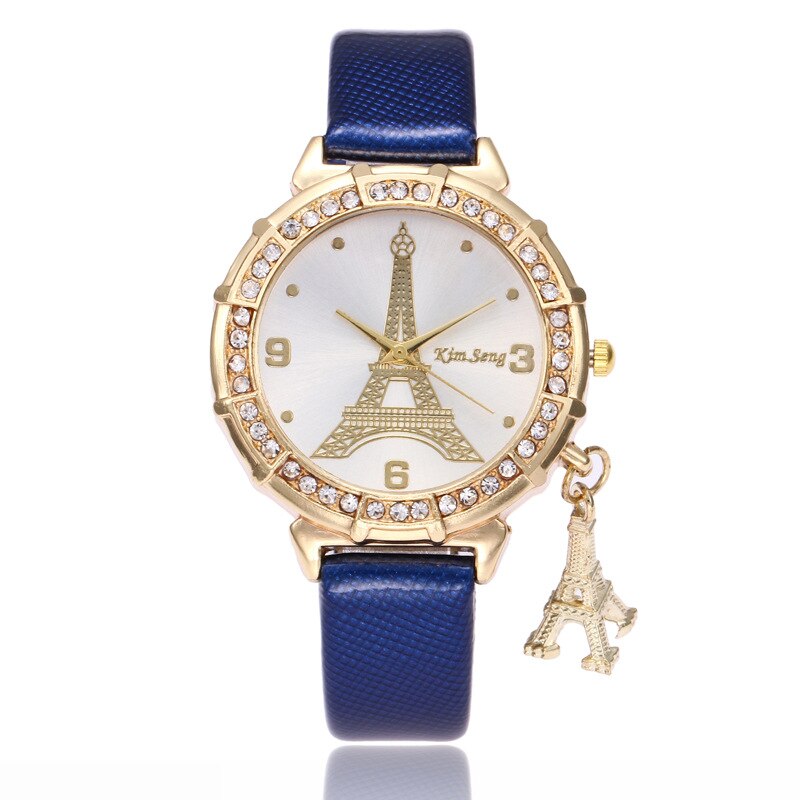 Montre pour dames avec motif de la Tour Eiffel