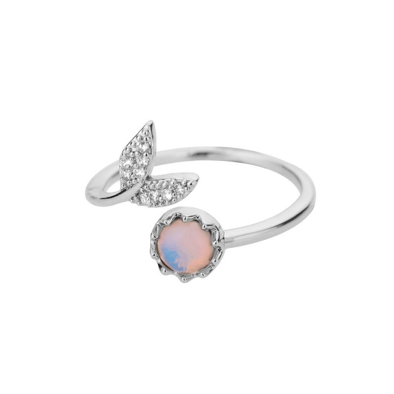 Bague en pierre ouverte