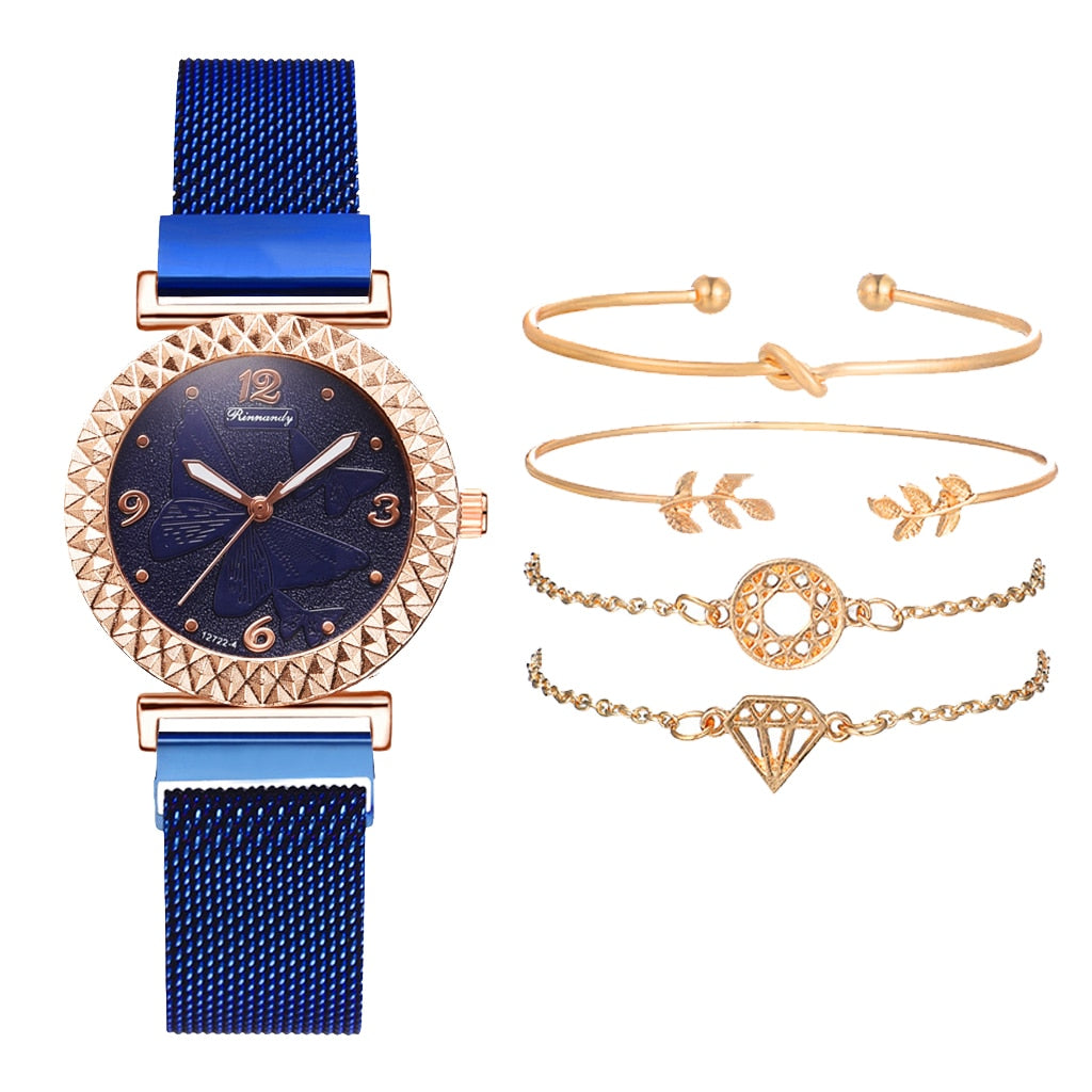 Montre pour femmes avec ensemble de bracelet