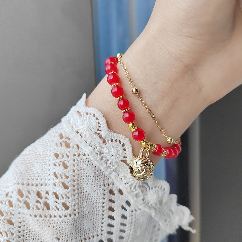 Bracelet à double perle