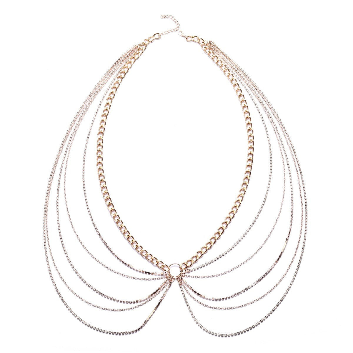 Chaînes de taille et de hanche avec zircon cubique