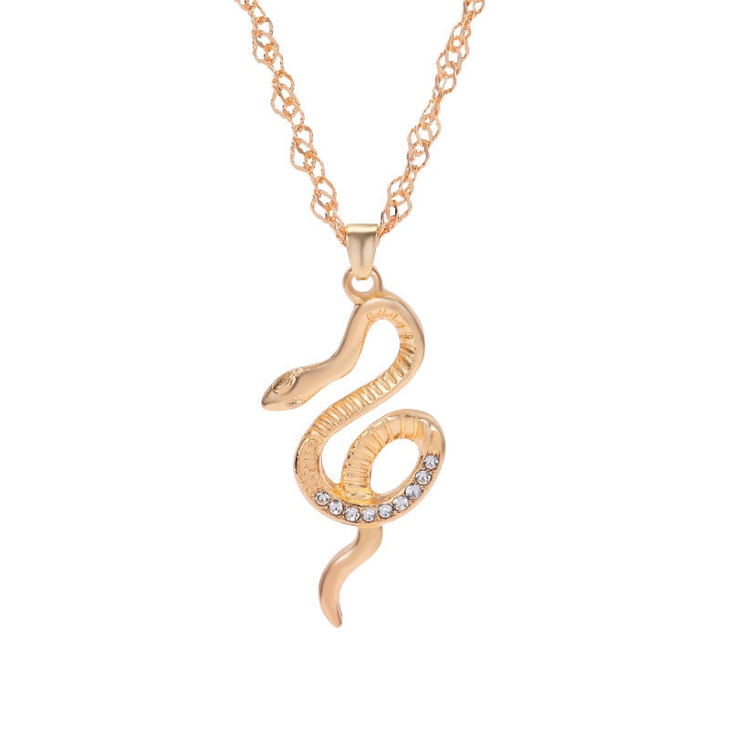 Collier avec pendentif - serpent