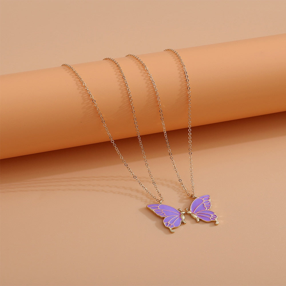 Ensemble de collier papillon