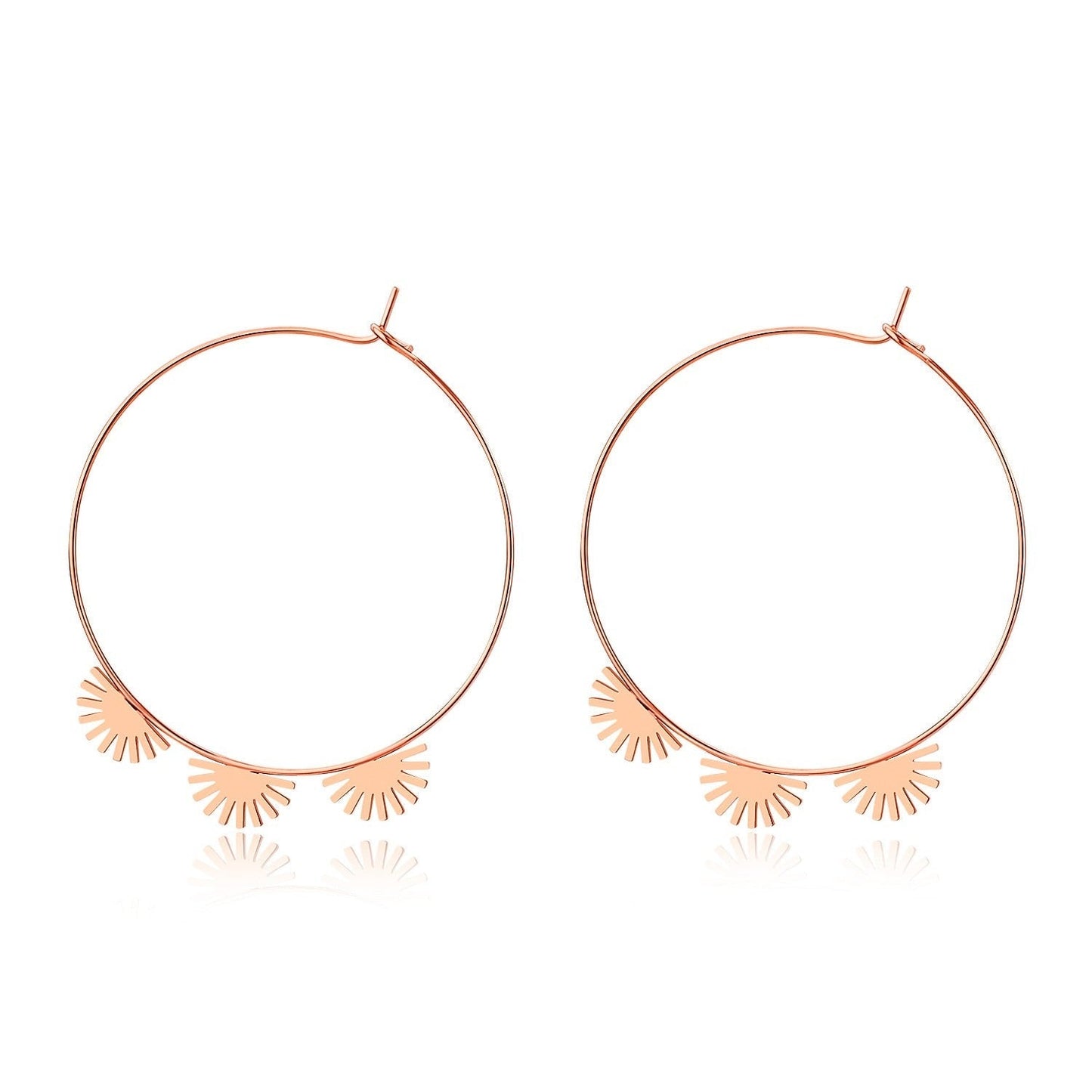 Boucles d'oreilles en cercle