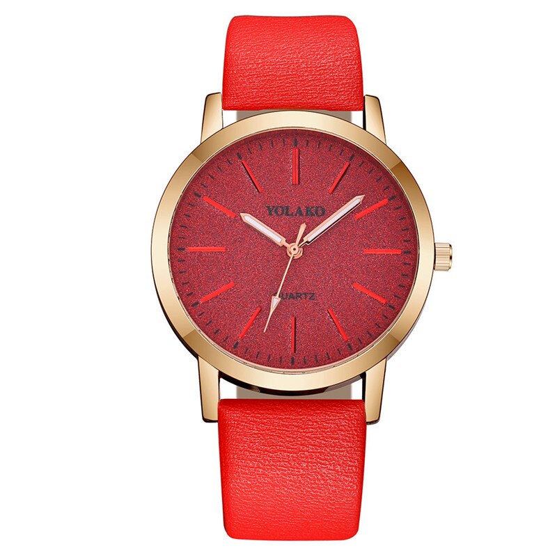 Montre minimaliste pour femmes avec cadran pailleté