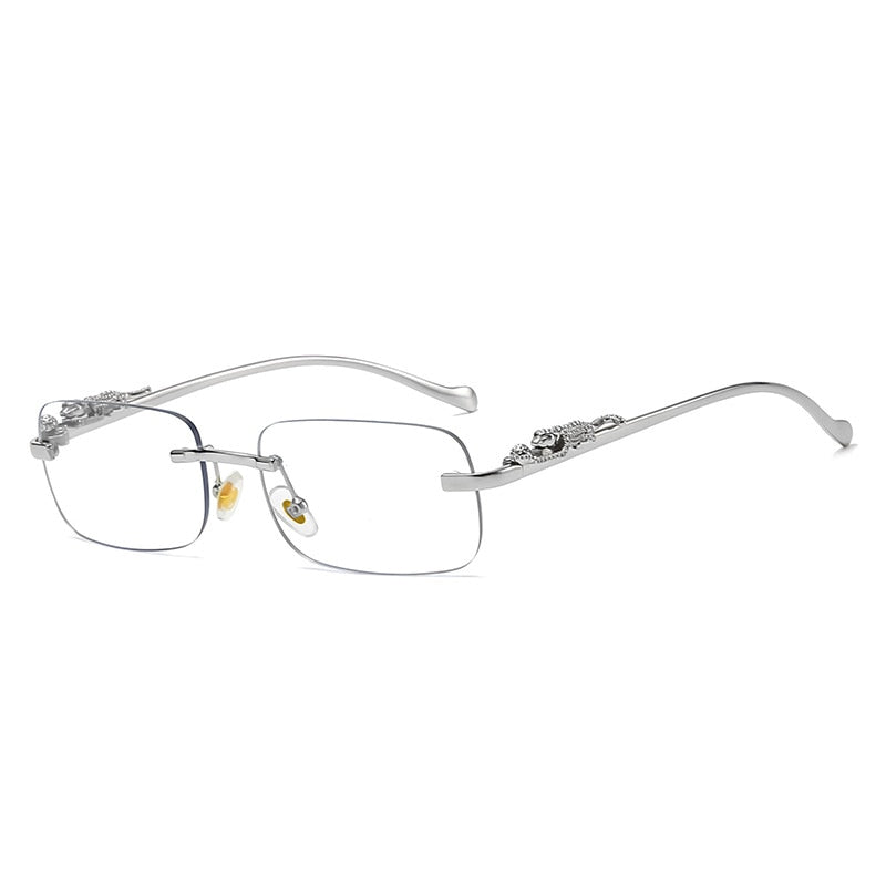 Lunettes de soleil rectangulaires sans monture