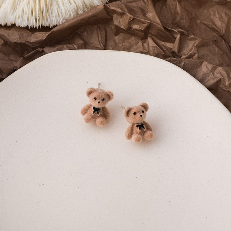 Boucles d'oreilles avec des peluches