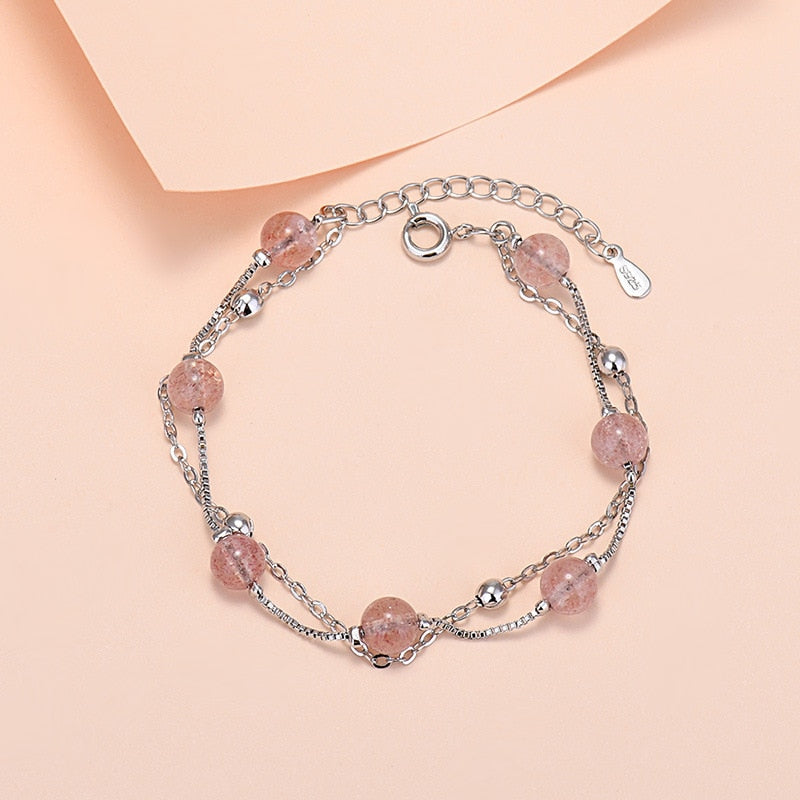 Bracelet avec des pierres rondes