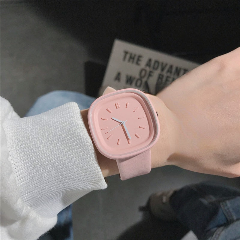 Montre en silicone minimaliste pour dames