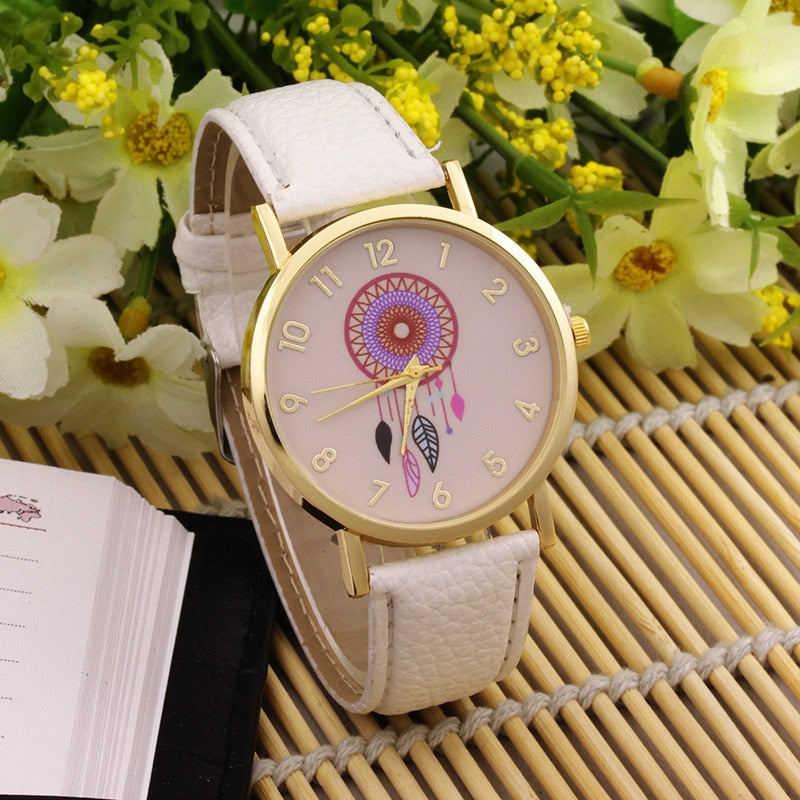 Montre pour femmes avec un motif attrape-rêves