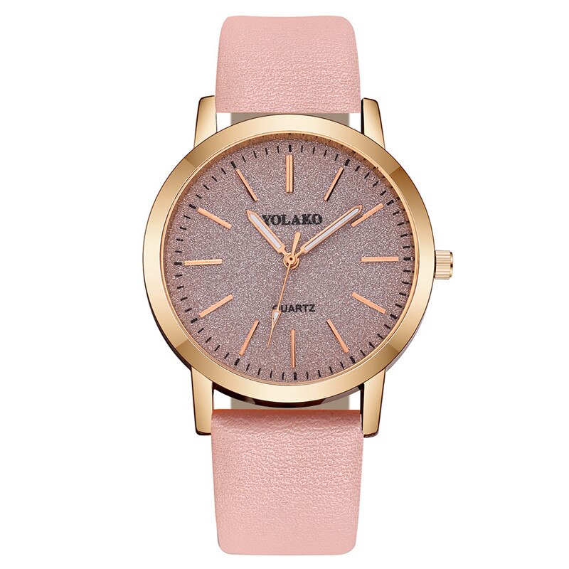 Montre minimaliste pour femmes avec cadran pailleté