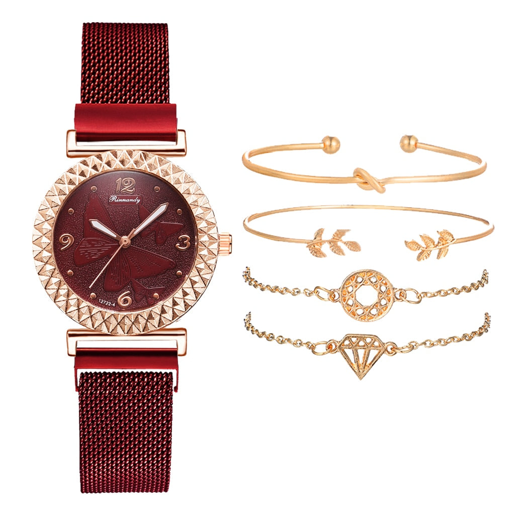 Montre pour femmes avec ensemble de bracelet