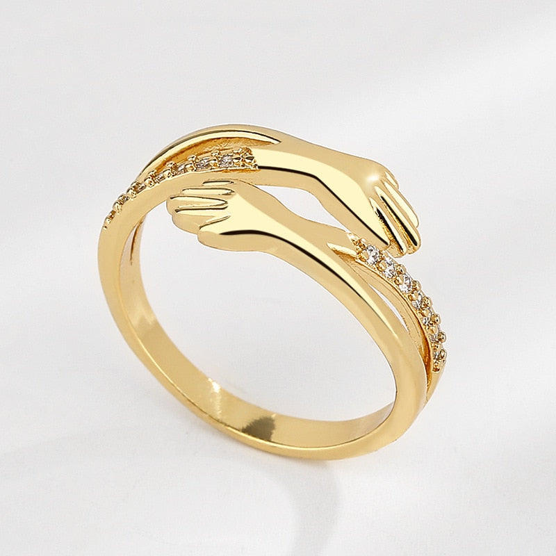 Bague avec motif de main