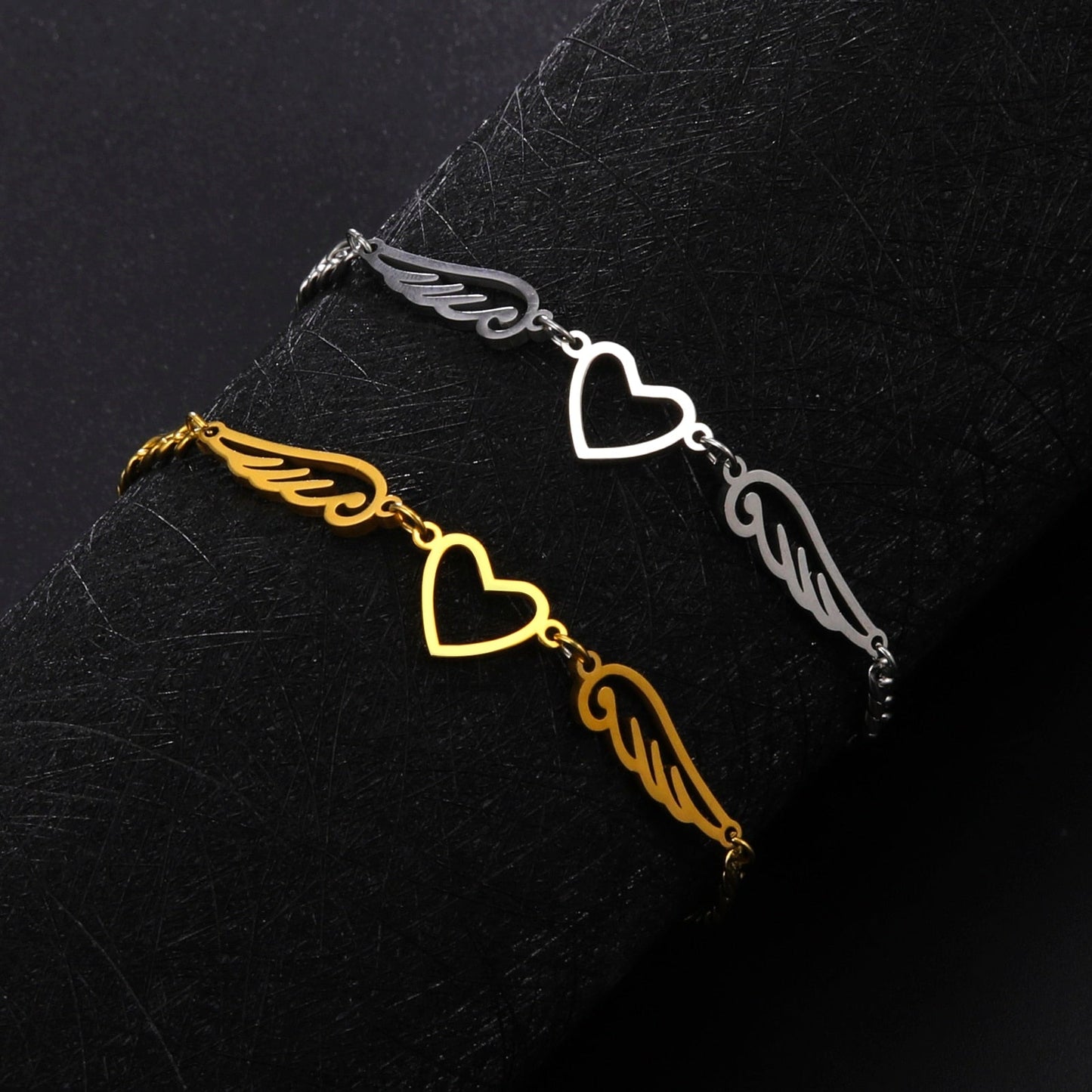 Bracelet de cheville en forme de cœur
