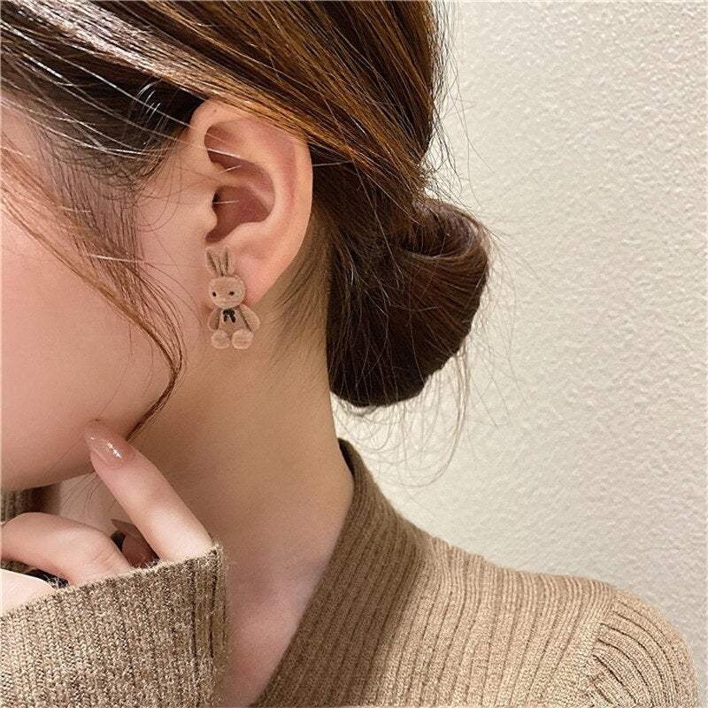 Boucles d'oreilles avec des peluches