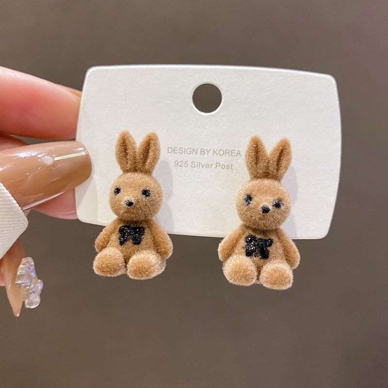 Boucles d'oreilles avec des peluches