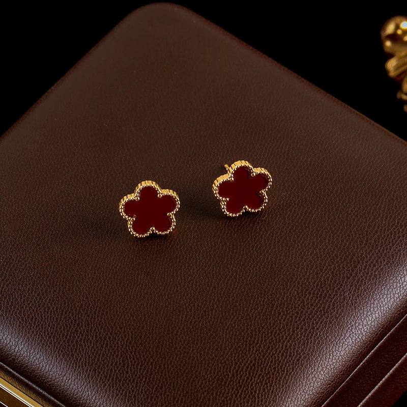 Boucles d'oreilles fleurs élégantes