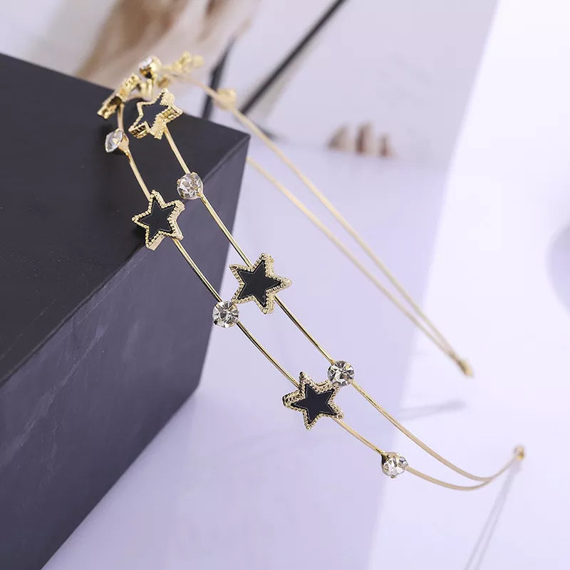 Bandeau pour cheveux - étoiles avec zircons