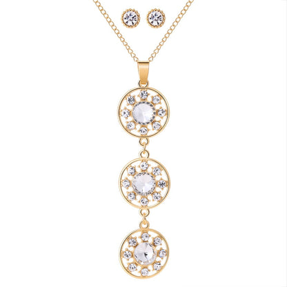 Ensemble de bijoux avec zirconia