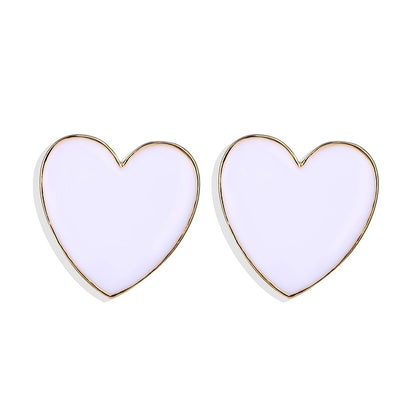 Boucles d'oreilles - cœurs colorés