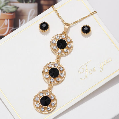 Ensemble de bijoux avec zirconia
