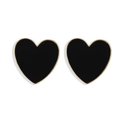 Boucles d'oreilles - cœurs colorés