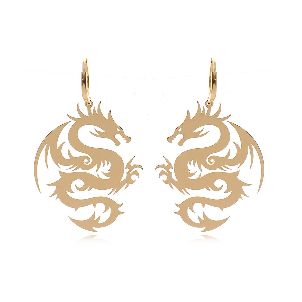 Boucles d'oreilles en forme de dragon
