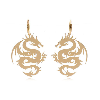 Boucles d'oreilles en forme de dragon