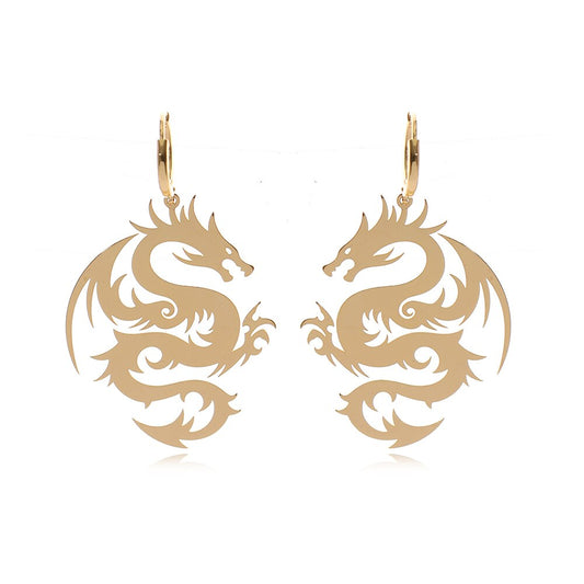 Boucles d'oreilles en forme de dragon