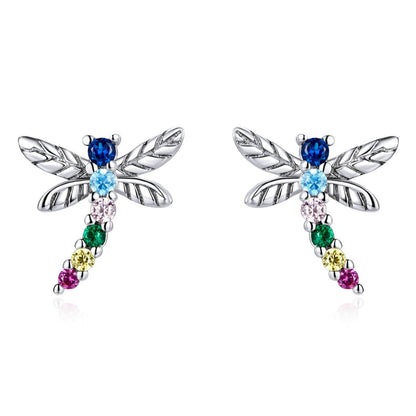 Boucles d'oreilles libellule