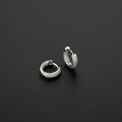 Boucles d'oreilles avec zirconia