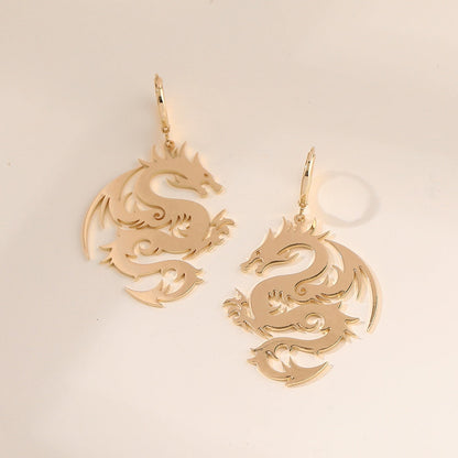 Boucles d'oreilles en forme de dragon