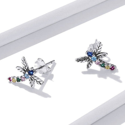 Boucles d'oreilles libellule