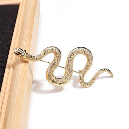 Broche avec motif de serpent
