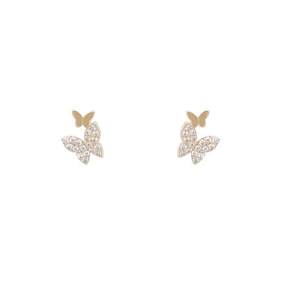 Boucles d'oreilles papillon minimalistes